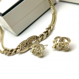Комплект Chanel Forever (Серьги, Колье, Кольцо)
