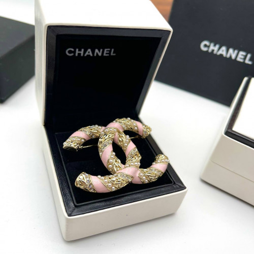Брошь Chanel Розово-Золотая
