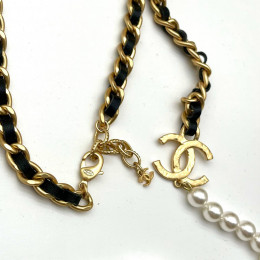 Комплект Chanel (Серьги, Бусы)