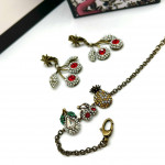 Комплект Gucci Фруктовый (Серьги, Браслет)