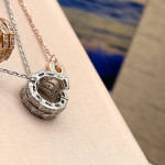 Кулон BVLGARI Serpenti розовый