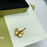 Комплект Van Cleef Alhambra Effeuillage Сердолик (Серьги, Кольцо)