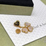 Комплект Van Cleef Alhambra Effeuillage Перламутр (Серьги, Кольцо)