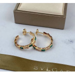 Серьги Bvlgari Serpenti желтое золото