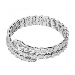 Браслет Bvlgari Serpenti Viper VGOLD белый