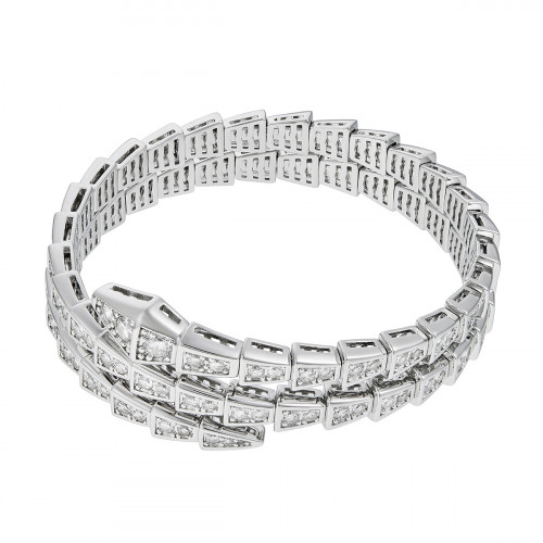 Браслет Bvlgari Serpenti Viper VGOLD белый