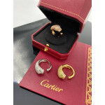 Кольцо Cartier Panthere жёлтое с камнем с камнями