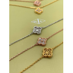 Браслет Van Cleef Alhambra mini с цирконами