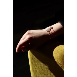 Браслет Van Cleef Alhambra mini с цирконами