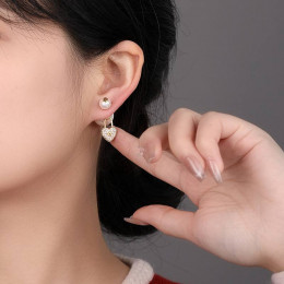 Серьги Dior (сердце и звезда)