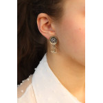 Серьги Chanel круглые