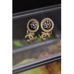 Серьги Chanel круглые
