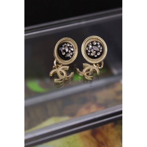 Серьги Chanel круглые