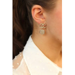Серьги Chanel текстурные