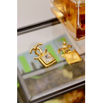 Серьги Chanel квадратные