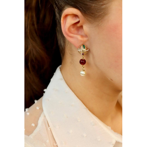 Серьги Chanel шарики