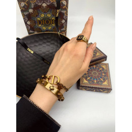 Комплект Dior (колье, кольцо, 2 браслета)