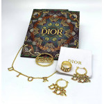 Комплект Dior (серьги, колье, брошь, кольцо)