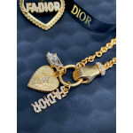 Комплект Dior (серьги, колье, брошь)