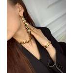 Комплект Versace (серьги, чокер, браслет, кольцо)