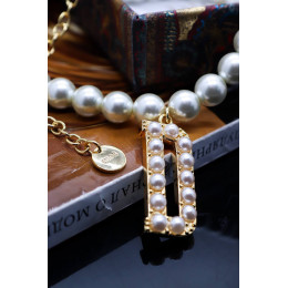 Комплект Dior с жемчугом (серьги, колье)