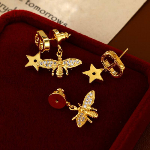 Серьги Dior с мухами