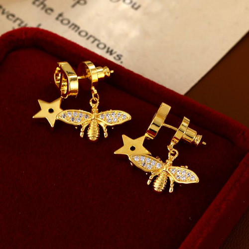 Серьги Dior с мухами