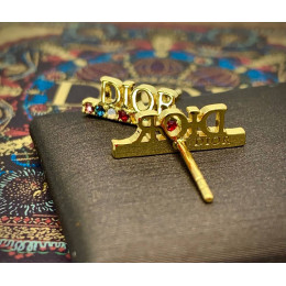 Серьги Dior с разноцветными камнями