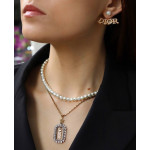 Серьги пусеты Dior с жемчугом