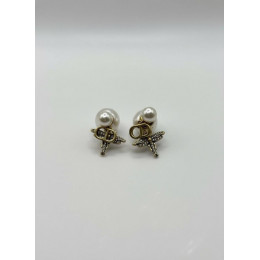 Серьги Dior шарики с мухами