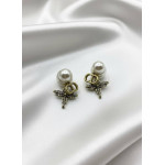 Серьги Dior шарики с мухами