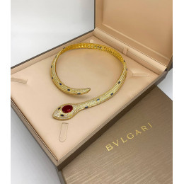 Колье змея Bvlgari Serpenti под желтое золото
