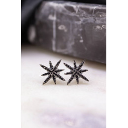 Серьги Apm Monaco Meteorites черные