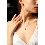 Комплект Tiffany (серьги, кольцо, кулон)