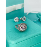 Комплект Tiffany (серьги, кольцо, кулон)