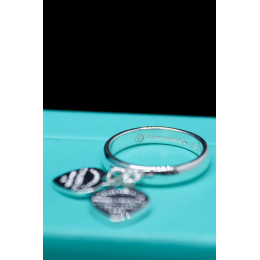 Кольцо Return To Tiffany белое с красным