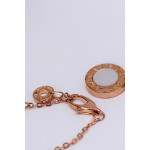 Кулон Bvlgari двусторонний, перламутр-оникс, розовый металл