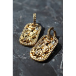 Серьги Versace 2 в 1