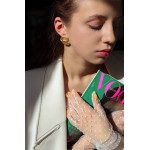 Серьги Versace розовые, голубые