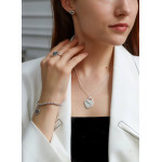 Серьги Return To Tiffany белые с камнями
