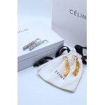 Серьги Celine с кубиками, серебристые и золотистые