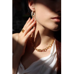 Серьги Celine белые, красные