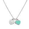 Кулон Return To Tiffany с зеленым сердцем