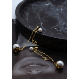 Серьги Valentino с жемчугом, длинные