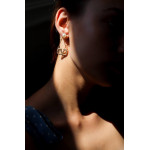 Серьги Valentino с жемчугом и камнями, висячие