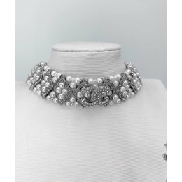 Колье Чокер Chanel с жемчугом