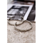 Серьги полукольца Cartier Love сталь, серебристые