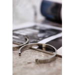 Серьги полукольца Cartier Love сталь, серебристые