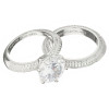 Кольцо Tiffany Setting белое крупное с камнями