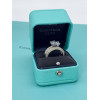 Кольцо Tiffany Setting белое крупное с камнями